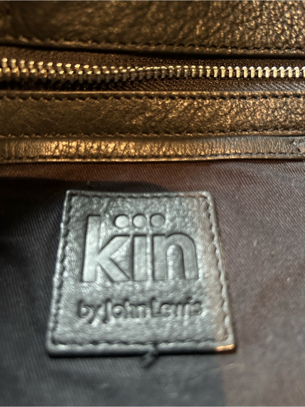 Black Women's Leather Boho Tote - Picture 7 of 9